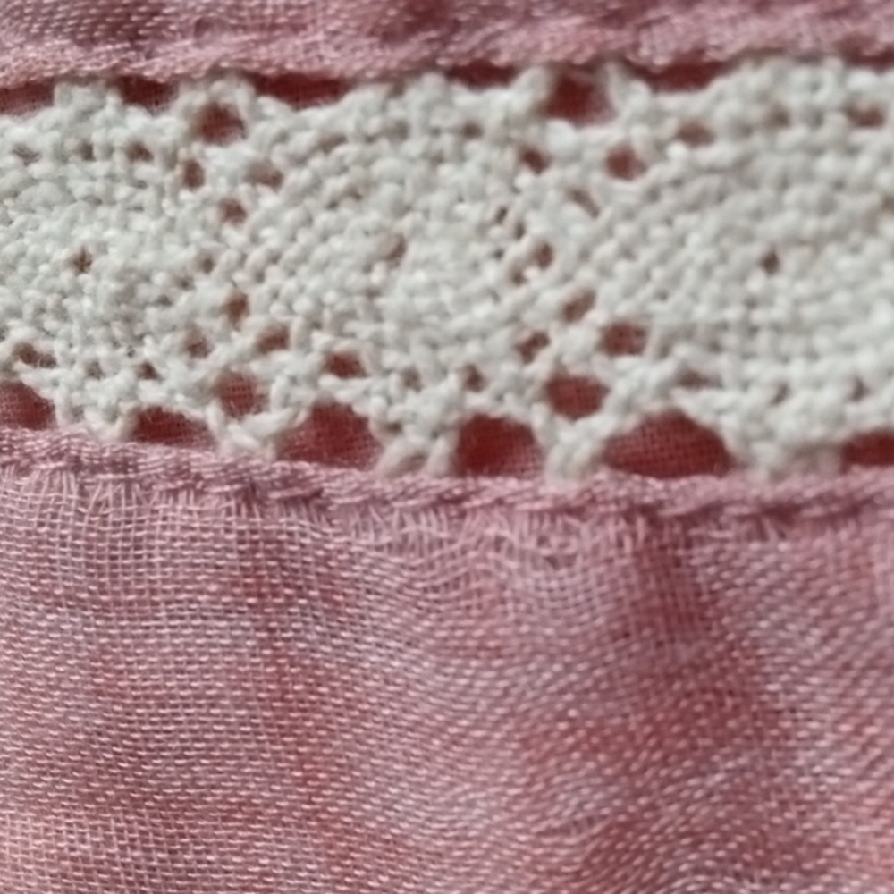 Umgee pink embroidered lace trim dress - Picture 4 of 11